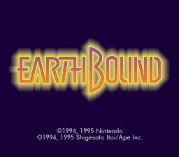 EarthBound Halloween Hack - Bad Fur Day Edition Title Screen